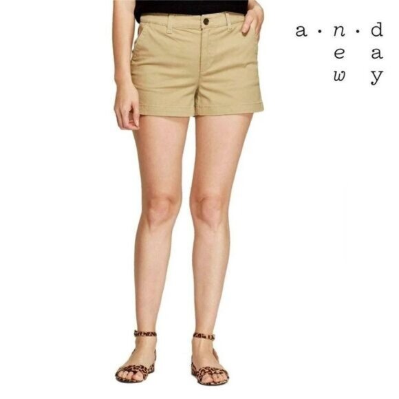 A New Day Women's Stretch Cotton Chino Shorts‎ - Picture 1 of 6